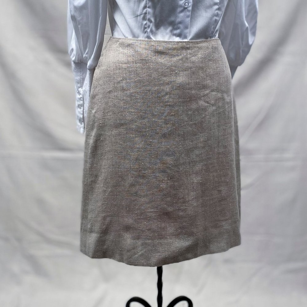 Linen Skirt J Crew Pencil Skirt Sz 6